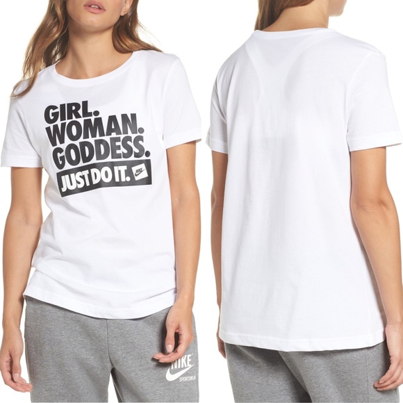 girl woman goddess nike shirt